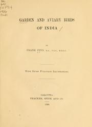 Cover of: Garden and aviary birds of India | Frank Finn