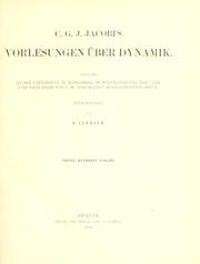 Cover of: Gesammelte Werke  Supplementband. by Karl Gustav Jakob Jacobi