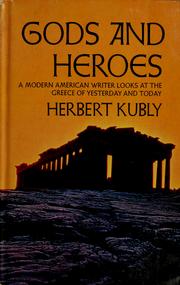 Cover of: Gods and heroes.