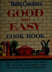 Cover of: Good and easy cook book. by Betty Crocker
