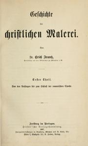 Cover of: Geschichte der christlichen Malerei.