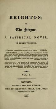 Cover of: Brighton by Brown, Thomas the elder, pseud.