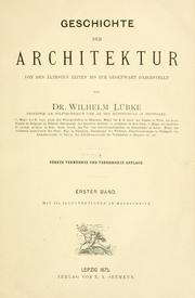 Cover of: Geschichte der architekur.