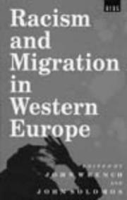 Cover of: Racism and migration in western Europe by edited by John Wrench and John Solomos.