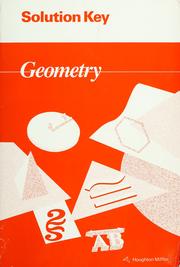 Cover of: Geometry: Solution Key