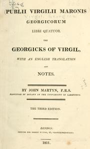 Cover of: Georgicorum libri quatuor by Publius Vergilius Maro