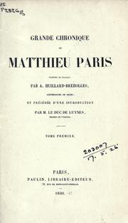 Cover of: Grande chronique by Paris, Matthew