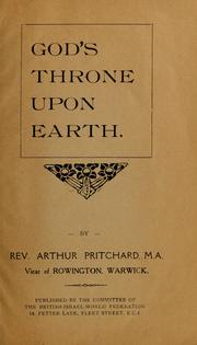 Cover of: God's throne upon earth.