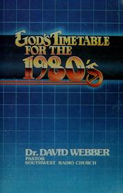 Cover of: God's timetable for the 1980's