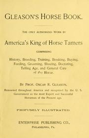 Cover of: Gleason's horse book by Oscar R. Gleason, Oscar R. Gleason