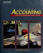 Cover of: Glencoe accounting: concepts/procedures/applications