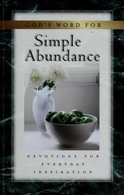 Cover of: God's word for simple abundance