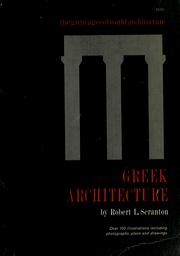 Cover of: Greek architecture.