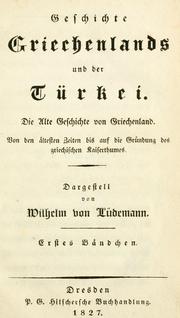 Geschichte Griechenlands und der Türkei by Wilhelm von Lüdemann