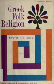 Cover of: Greek folk religion by Nilsson, Martin P.