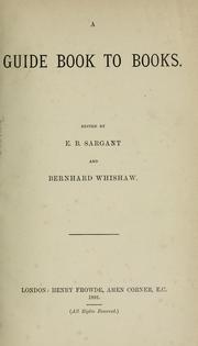 Cover of: A guide book to books. by Edmund Beale Sargant