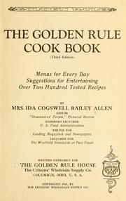 Cover of: The Golden rule cook book