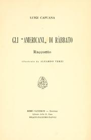 Cover of: "Americani" di Ràbbato, racconto.: Illustrato da Aleardo Terzi.