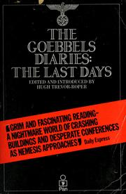 The Goebbels diaries by Joseph Goebbels