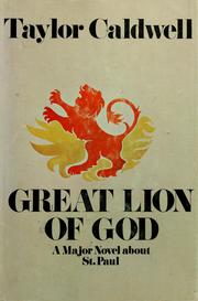 Cover of: Great lion of God. by Taylor Caldwell