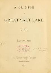 Cover of: A glimpse of Great Salt Lake, Utah 