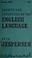 Cover of: Growth and structure of the English language