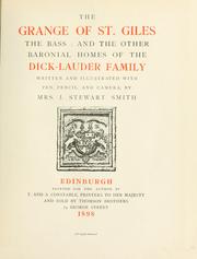 Cover of: The grange of St. Giles, the Bass by Jane Stewart Smith