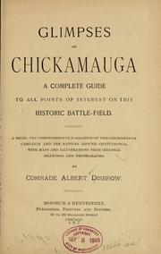 Cover of: Glimpses of Chickamauga. by Albert Disbrow