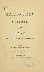 Cover of: Halloween by A. Cleveland Coxe