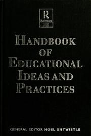 Cover of: Handbook of educational ideas and practices