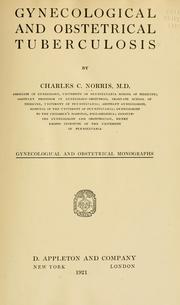 Cover of: Gynecological and obstetrical tuberculosis