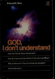 Cover of: God, I don't understand