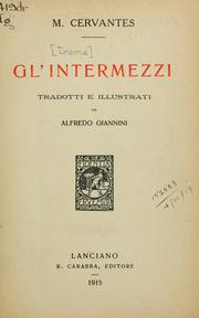 Cover of: Gl'Intermezzi