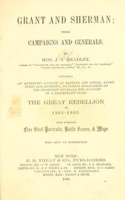 Cover of: Grant and Sherman: their campaigns and generals.