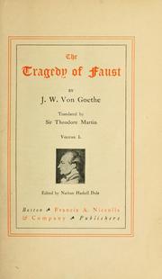 Cover of: [Goethe's works]