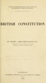 Cover of: British constitution.