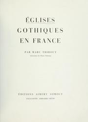 Cover of: Églises gothiques en France