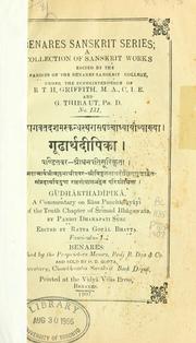 Cover of: Ghrthadpik by son of Rama-Kumara Dhana-Pati Suri