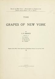 Cover of: The grapes of New York by Ulysses Prentiss Hedrick