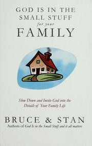 Cover of: God is in the small stuff for your family