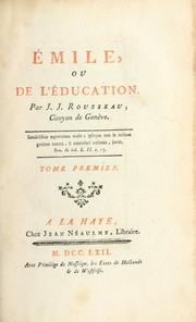 Cover of: Émile by Jean-Jacques Rousseau
