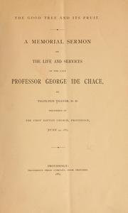 Cover of: The good tree and its fruit