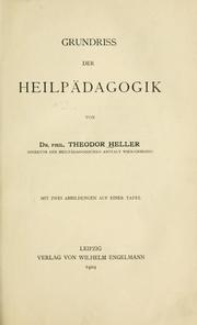 Cover of: Grundriss der Heilpädagogik.