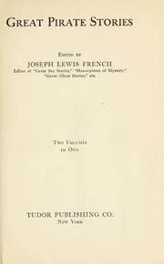 Cover of: Great pirate stories by Joseph Lewis French