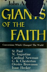 Giants of the faith by John A. O'Brien