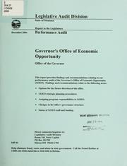 Cover of: Governor