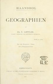 Front cover of Haandbog i Geographien by E. Løffler