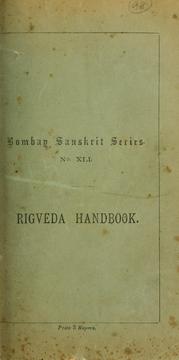 Handbook to the study of the Rigveda by Peter Peterson