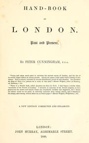 Cover of: Handbook of London by Cunningham, Peter