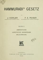 Cover of: Hammurabi's Gesetz